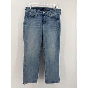 NYDJ Marilyn Straight Leg Jeans Medium Wash Lift‎ Tuck Technology Womens Size 8